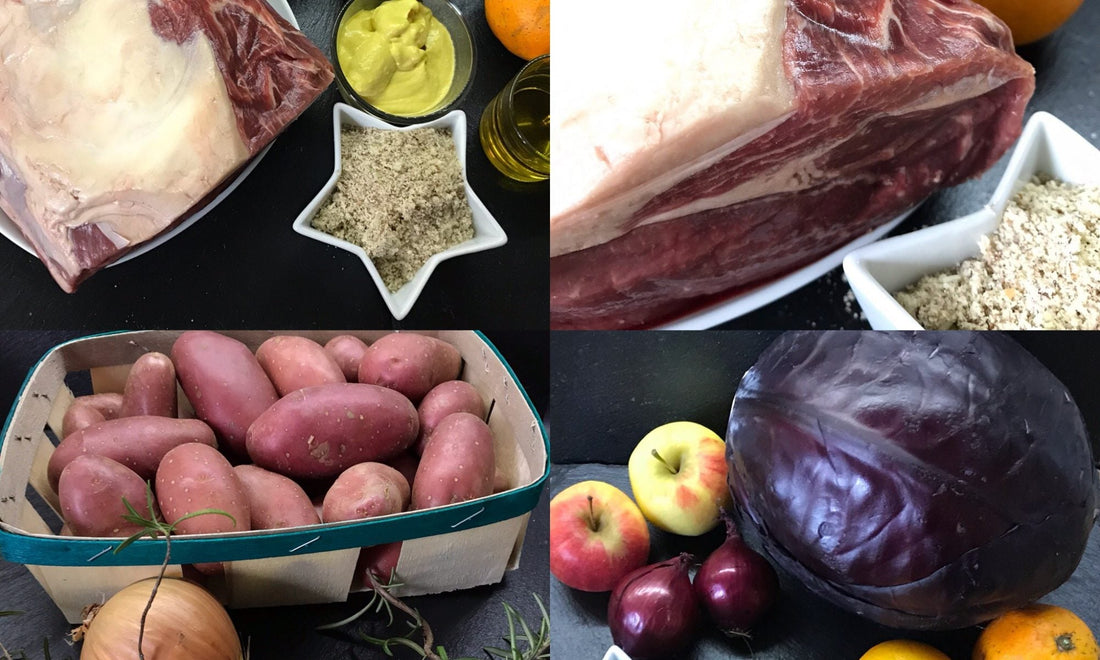 Roastbeef mit Rotkohl und Rosmarinkartoffeln - DER KLEINE BERGMANN