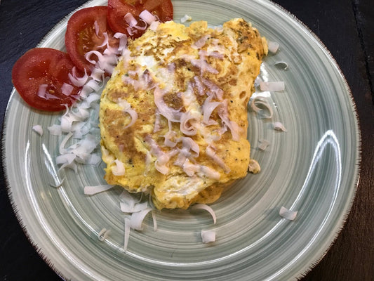 Rührei mit Wetterwirtschaft und Ziegenkäse - DER KLEINE BERGMANN