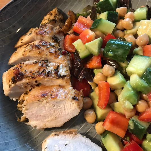 Hühnchen mit Mutterklötzchen