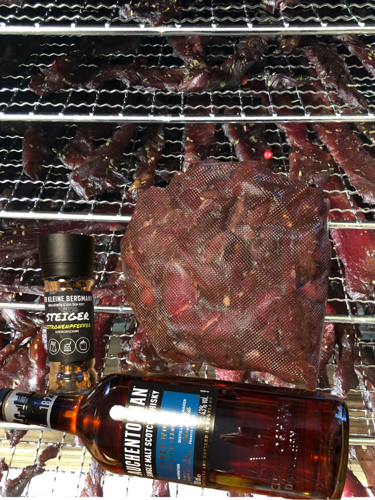 Beef Jerky: Whisky, ZitronenPfeffer - DER KLEINE BERGMANN