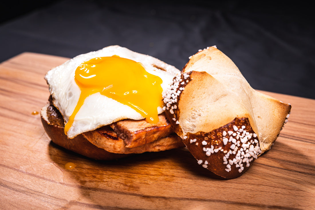 Leberkäsburger Der Kleine Bergmann