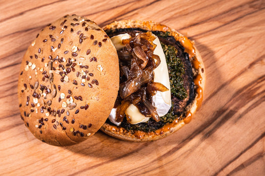 Portobelloburger vegetarisch Der Kleine Bergmann