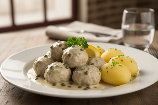 Königsberger Klopse mit Salzkartoffeln