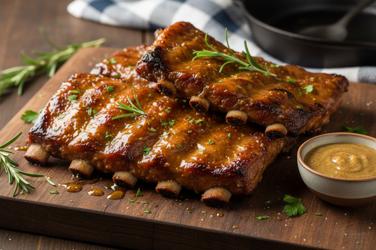 Sticky Ribs mit Klebrigem Kobold (BBQ-Glasur)