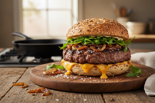 Schacht 10 Smashed Burger mit Chili-Knoblauch-Finish