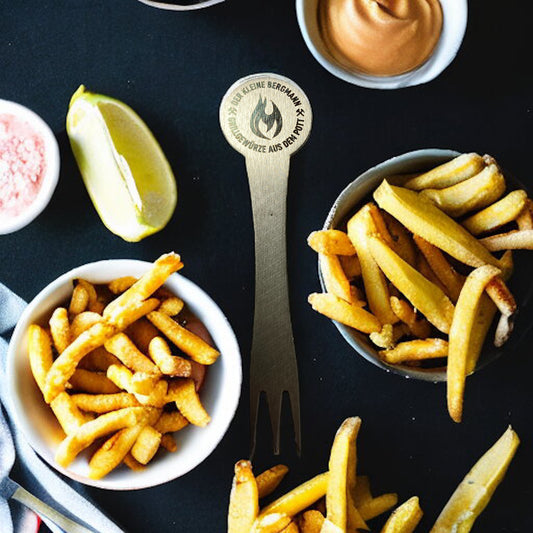 Pommesgabel aus Edelstahl Pommespieker