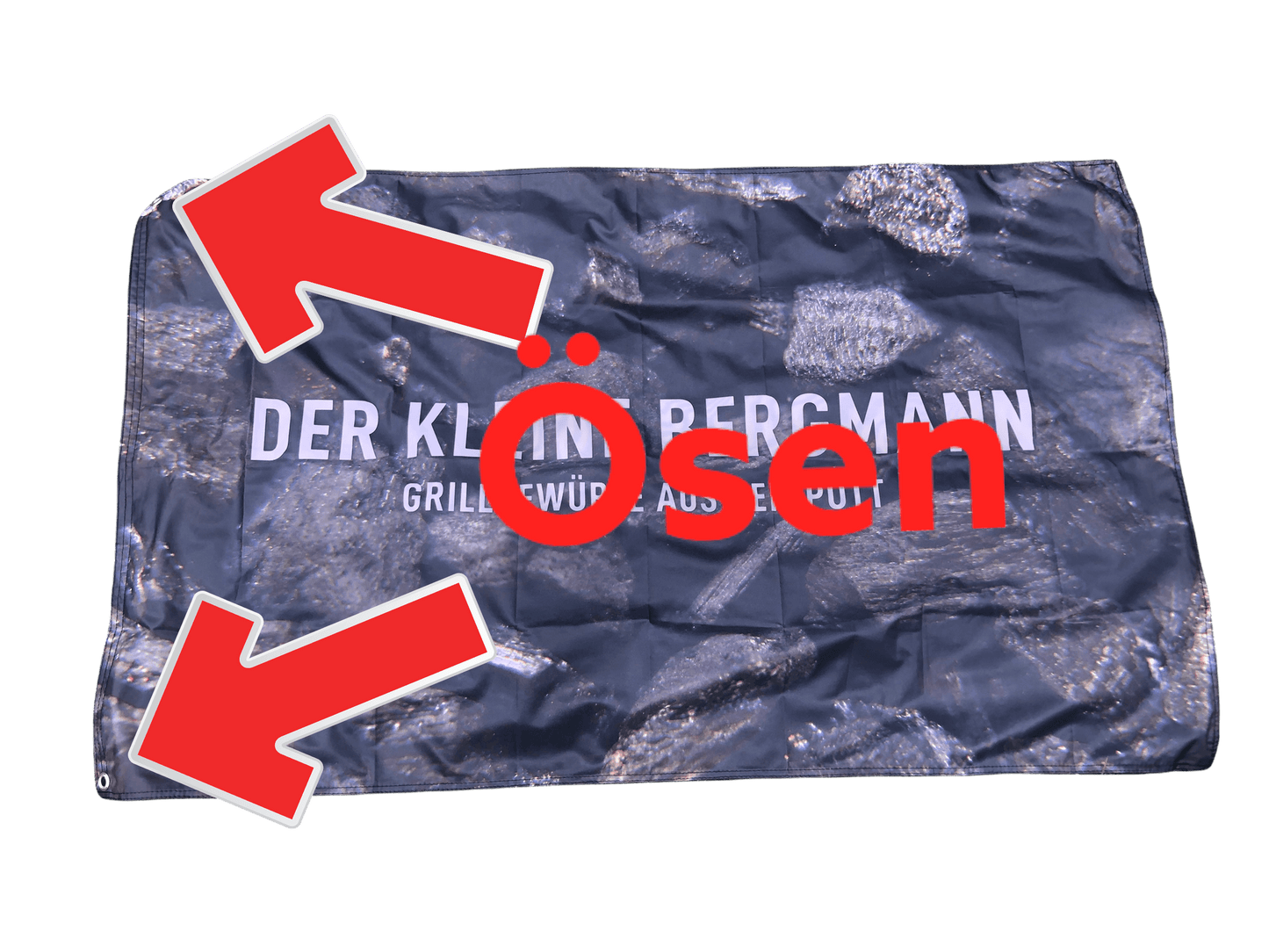 Flagge mit zwei Ösen 150 x 90 cm I DER KLEINE BERGMANN - DER KLEINE BERGMANN