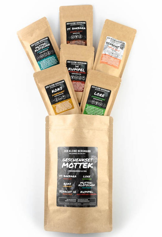 Gewürze Geschenk Set Probierset 6x30g "Mottek" Grillgewürze